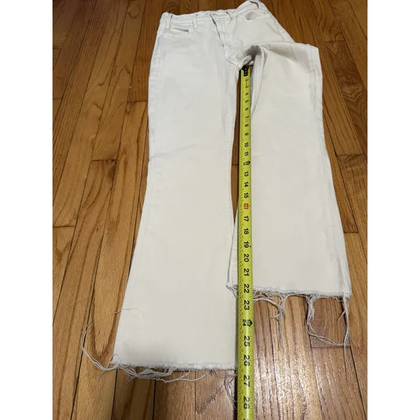 Mother The Hustler Ankle Fray Jeans‎ in Gettin' In Ivory Size 24 - Image 6