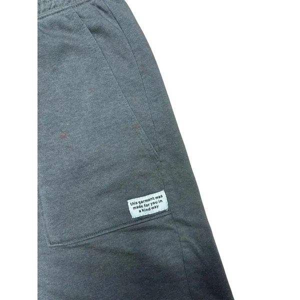 Divided Wide Leg Loose Fit Smocked Sweat Shorts Dark Heather Grey Size Small - Image 2