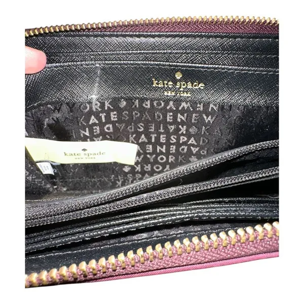 Kate Spade Deep Plum Wilson‎ Road Neda Zip Around Wallet - Image 6