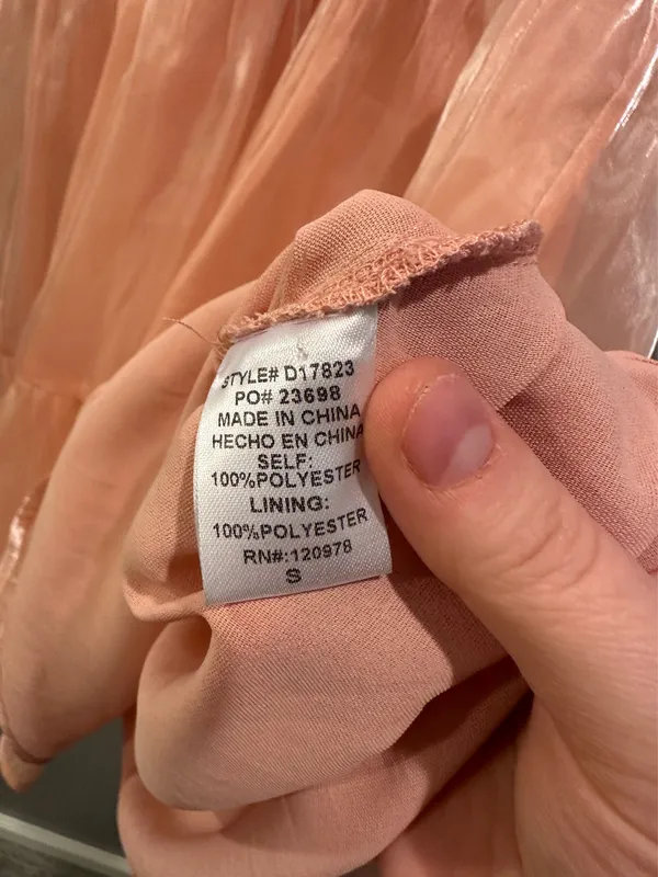Entro Shimmery High Neck Ruffle Sleeve Dress - Image 7