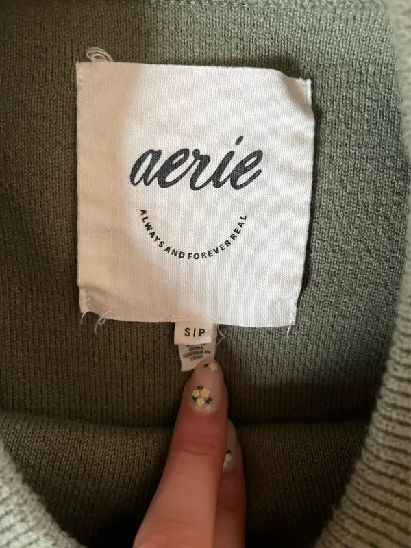 Aerie Crop Sweater Crewneck - Image 2