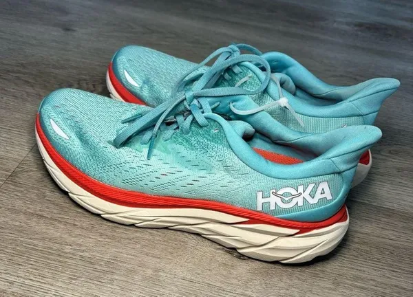 Hoka One One Clifton 8 Women's Aquarella, Eggshell Blue - Image 5