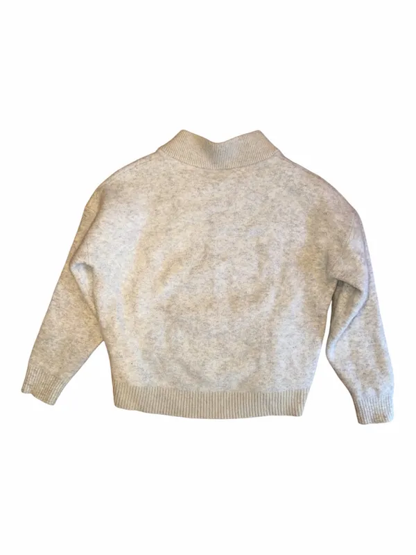 Lululemon Alpaca Wool-Blend V-Neck Sweater Heathered White Opal M - Image 4