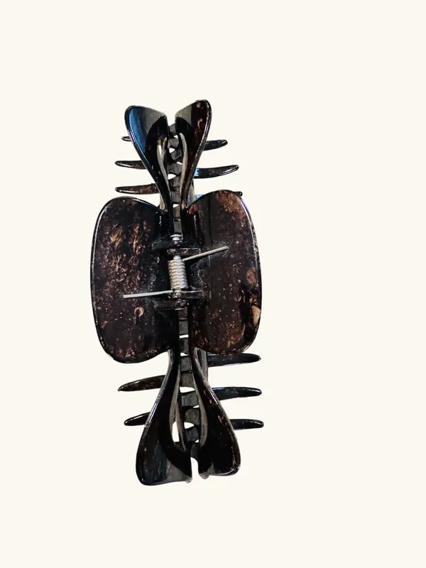 Oversized Tortoise Brown Acrylic Hair Claw Clip Large French Jaw Hair Accessory - Image 4