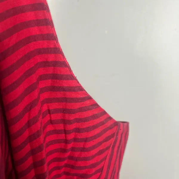 Natural life red and pink midi striped dress size l/xl - Image 9