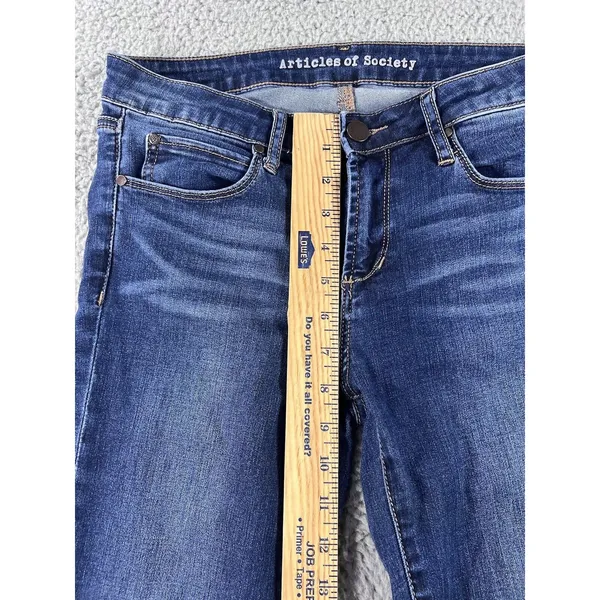 Articles Of Society Jeans Women 28 Low Rise Skinny Dark Denim Capsule Minimalist - Image 4