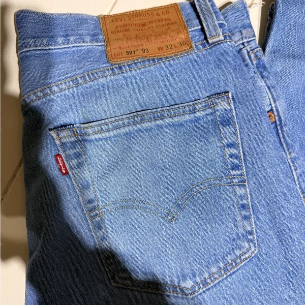 Levi's Light Blue Straight Leg Jeans - Image 2