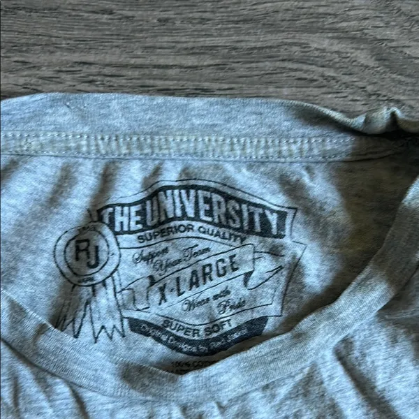 Gray Crew Neck Short Sleeve Tee Size XL - Image 2