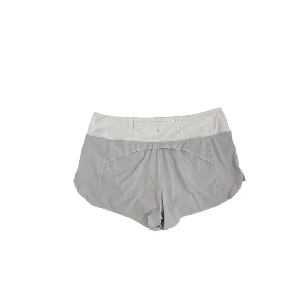 Athleta Activewear Gray White Athletic Gym Running Shorts Size Medium - Image 2