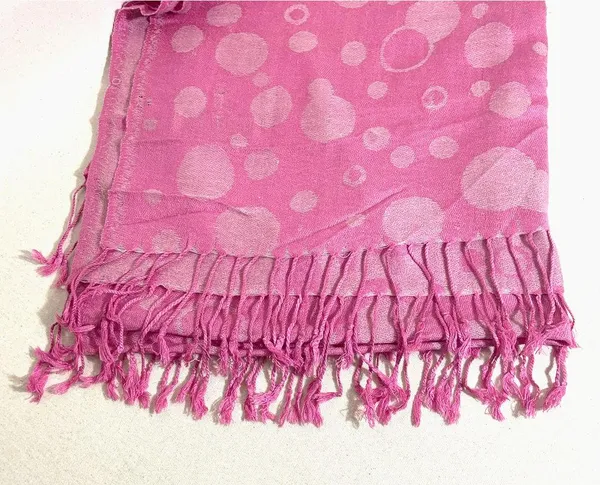 Women's Pashmina Long Boho Oversized Silk Fringe Wrap Scarf Shawl Size L - Image 3