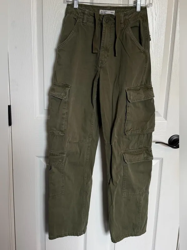 Alcott Pants Olive Multi Utility Cargo Women’s Trouser - US 26 - Image 2