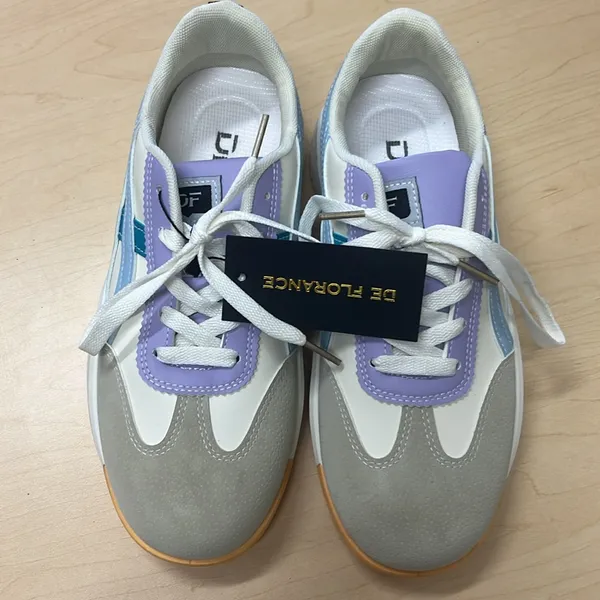 DeFlorance DF Cloudea Sneakers Purple and Blue Size 8.5 - Image 10