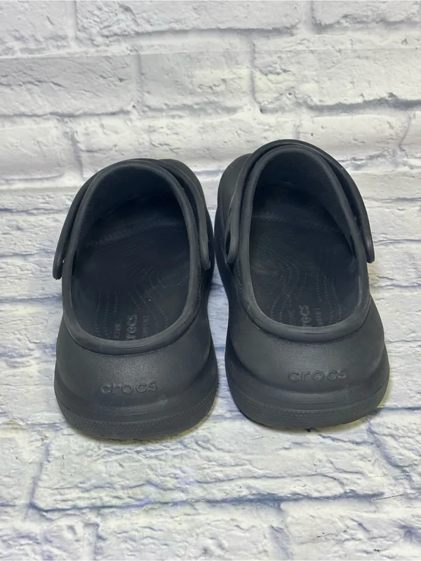 Classic Crocs Mega Crush Platform Slip On Clogs Sandals W9 M7 Black - Image 8