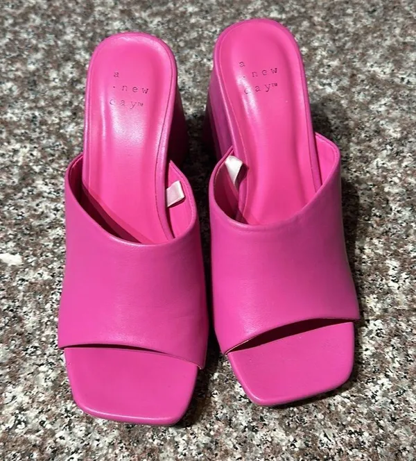 A New Day Pink Platform Heels - Image 5