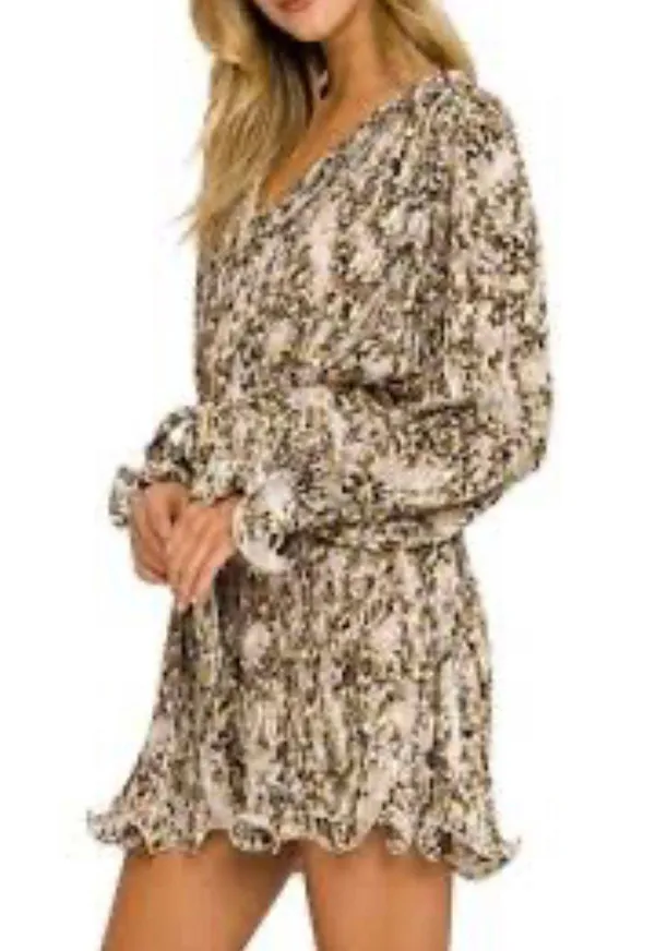 Free The Roses Cheetah Mini Dress - Image 2
