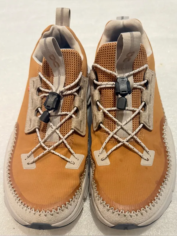 Women’s On cloud Tan Athletic Casual Shoes - Swiss Engineering Detail - Image 4