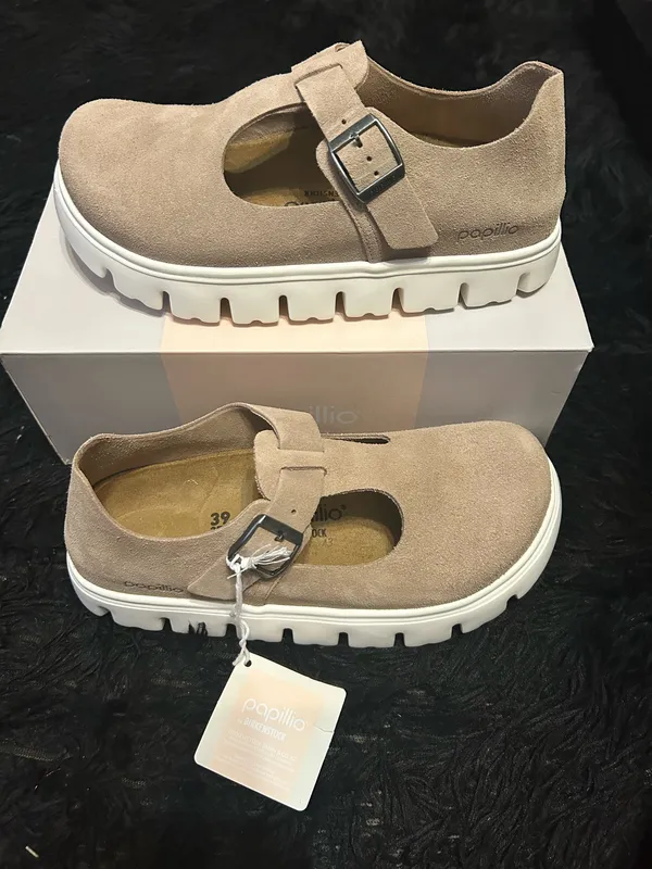 PAPILLIO by BIRKENSTOCK Mary Jane leather platform shoes women’s eur 39 new - Image 8