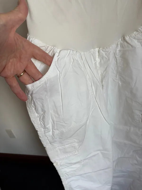 Motherhood White Maternity Straight Leg Pants - Image 6