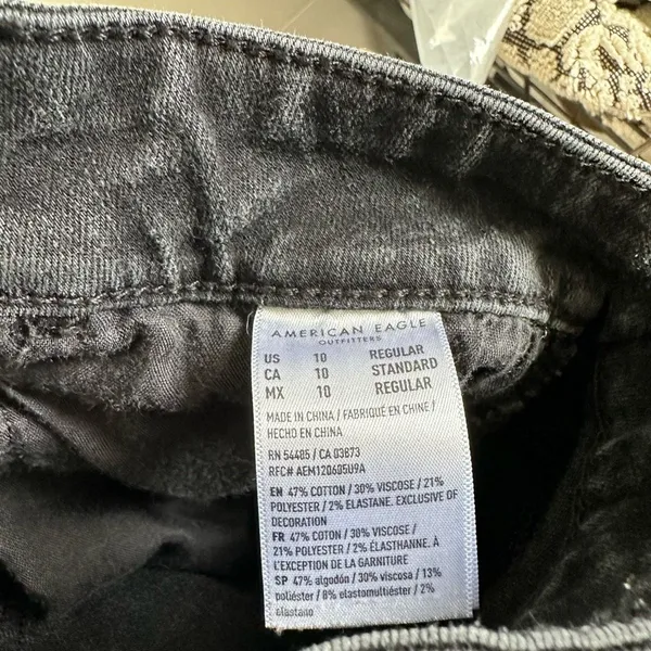 American Eagle Women’s Black 10 Regular Jeggings Jeans - Image 5