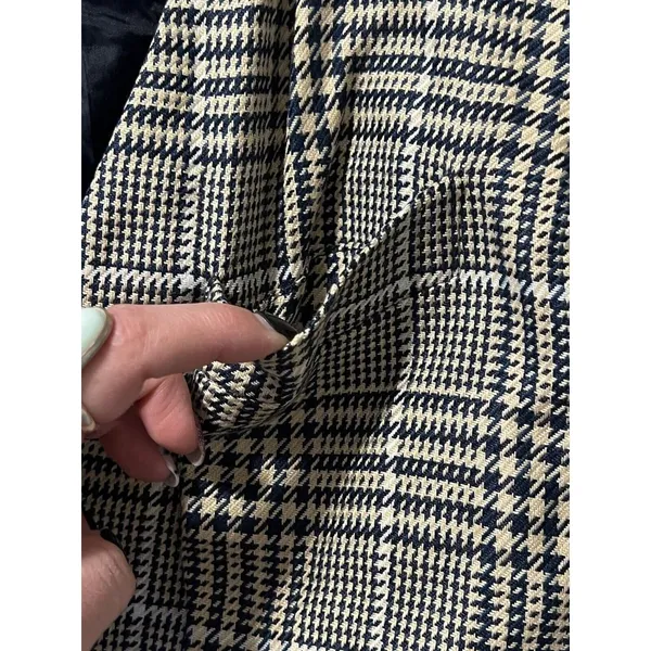 Vintage Stirling‎ Cooper Checkered Blazer Jacket Size 8 Business - Image 13