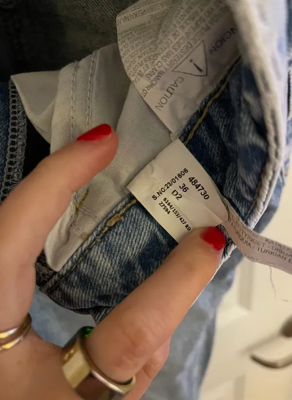 Zara High Rise Wide Leg Denim Jeans - Image 6