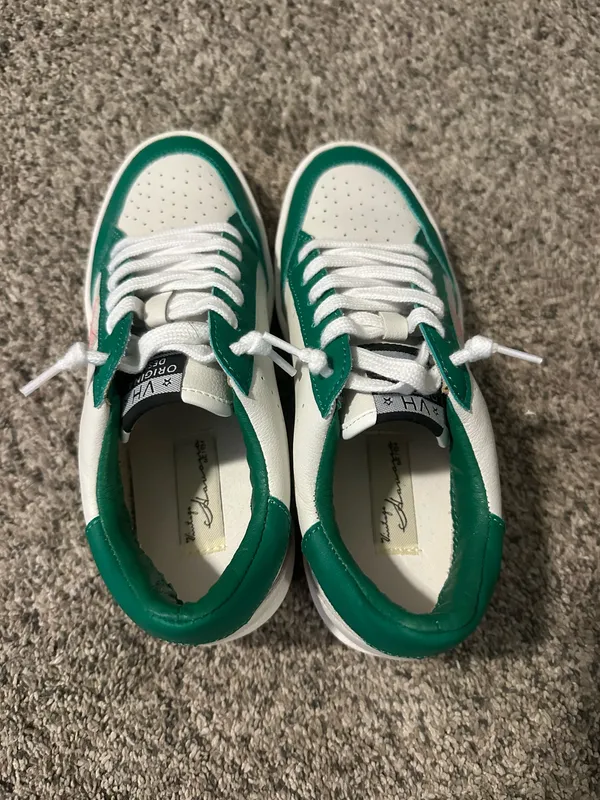 Pink and green vintage Havana sneakers - Image 3