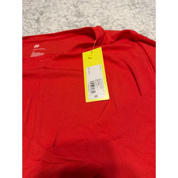 All‎ in Motion Red Long Sleeve Twist Front Athletic Top Women's Size 4x plus - Image 4