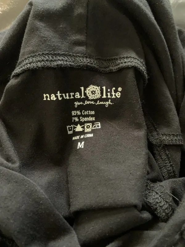 Natural Life Oversized Womans Black Hoodie Soft Comfy Layer Throw-On-And Go Sz M - Image 5