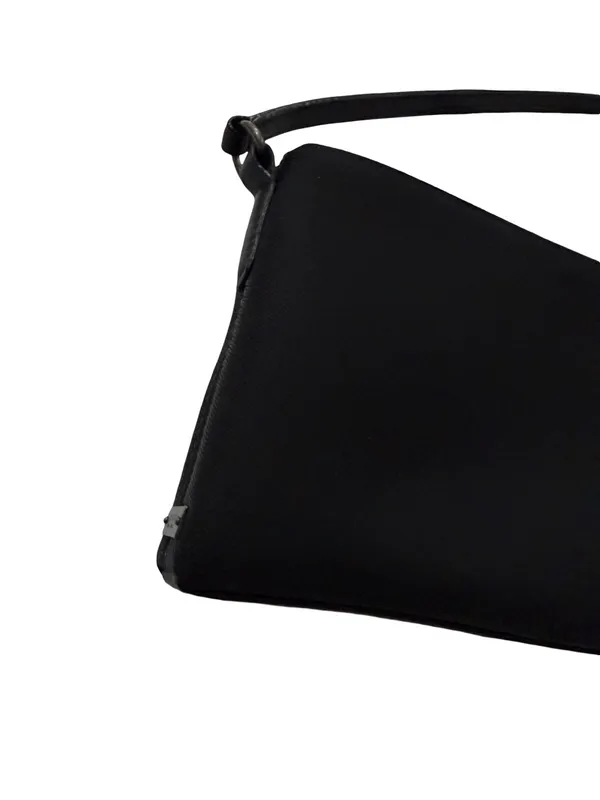 Coach Mercer Demi Black Canvas Leather Trim Demi Shoulder Bag Gunmetal Women's - Image 10