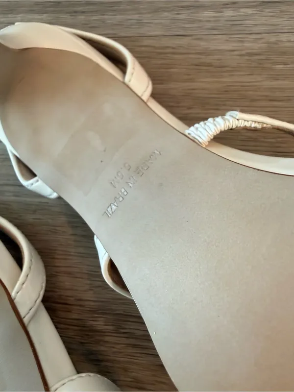 Steve Madden White Slingback High Heel Sandals in Grade White, Size 5.5 - Image 13