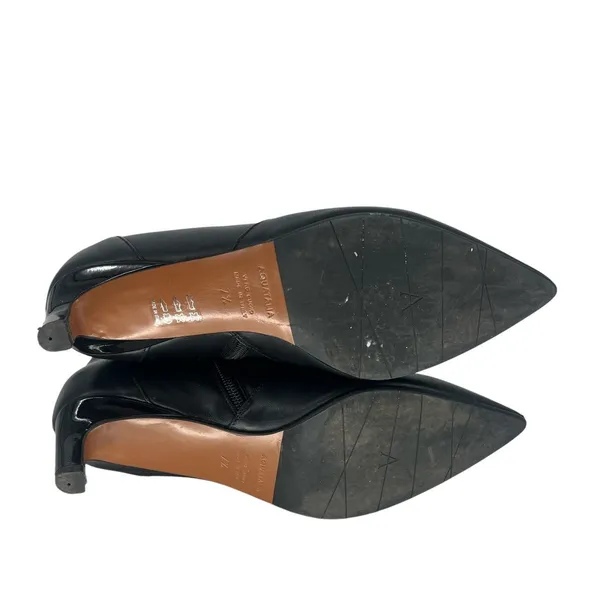 Aquatalia Black Leather Pointed Toe Ankle Boots‎ Size 7.5 - Image 13