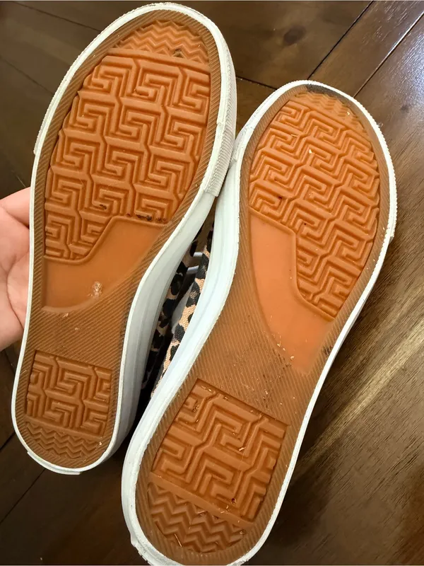 Jenn Ardor Leopard Print Canvas Sneakers - Brown & Black - Image 8