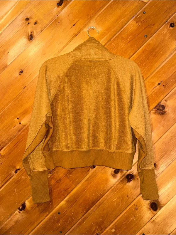 Free People Movement Westlake Funnel Neck Crop Fleece Sweatshirt in copper - Image 5
