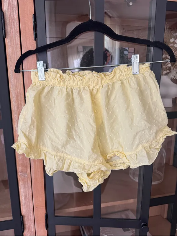 Colsie pajamas shorts boxers ruffle hem swiss dot cotton butter frilly - Image 7