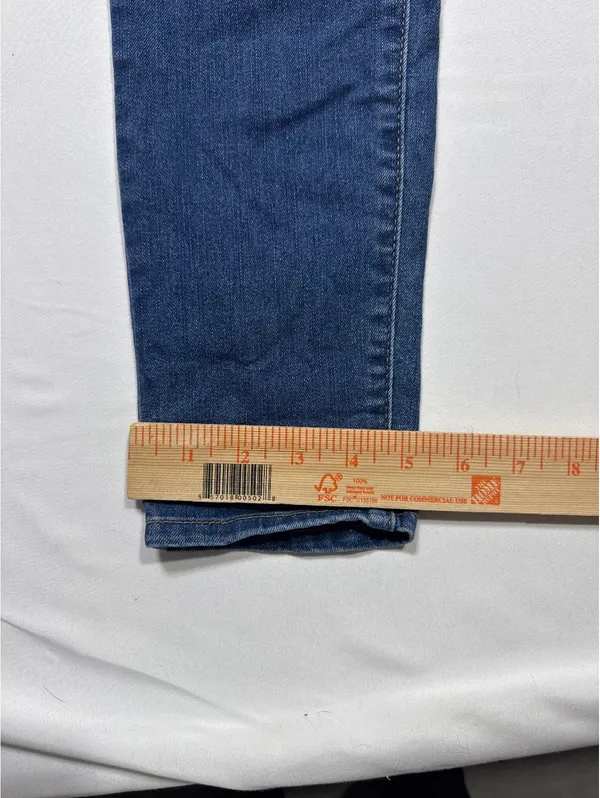 Jessica Simpson Kiss Me Skinny Blue Denim Jeans Size 14/32 - Image 2