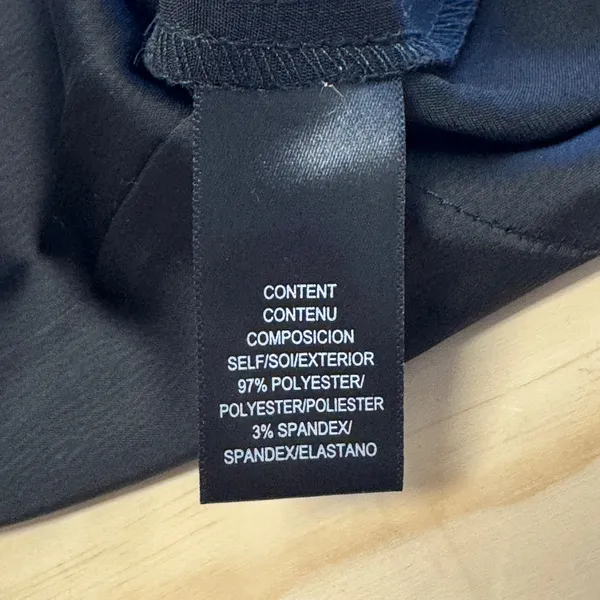 WAYF Harbour Cargo Jogger Pants‎ Black Satin Small High Waist Lightweight - Image 9