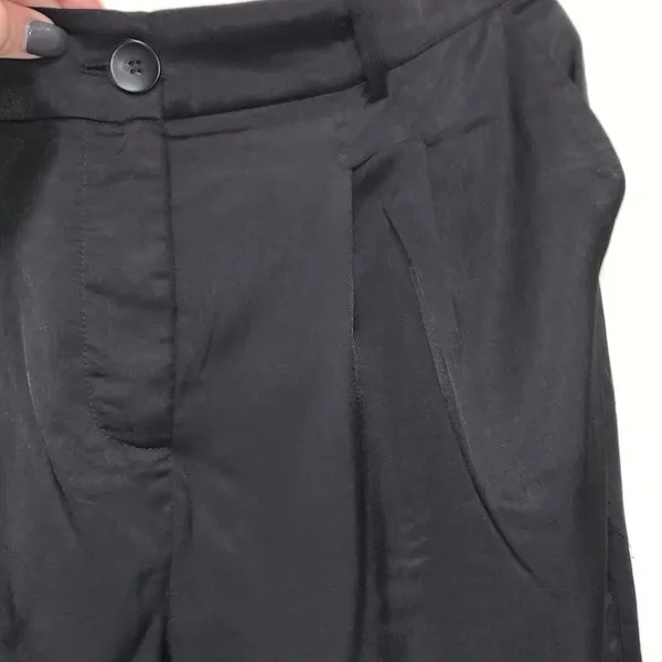Princess Polly xx women silk like high waisted ankle wide leg trouser pant sz 10 - Image 2
