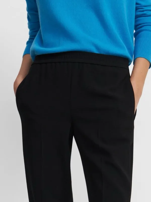 Theory Straight Pull-On Pant Admiral Crepe Size 0 - Image 3