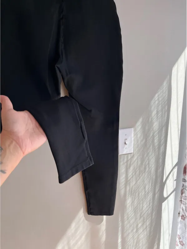 Quince Ultra Stretch Skinny Ponte Pants Black Medium - Image 9