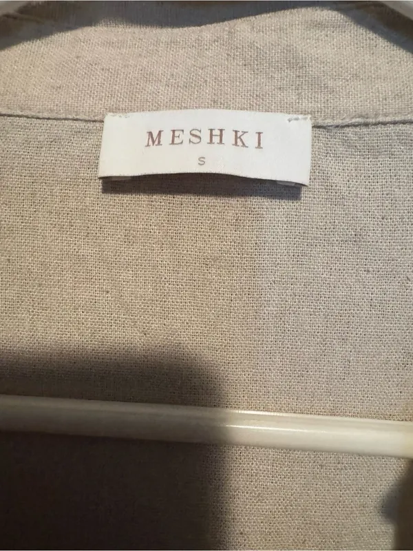 Meshki Tasha Oversized Linen Shirt - Natural - Size Small (NWOT) - Image 5