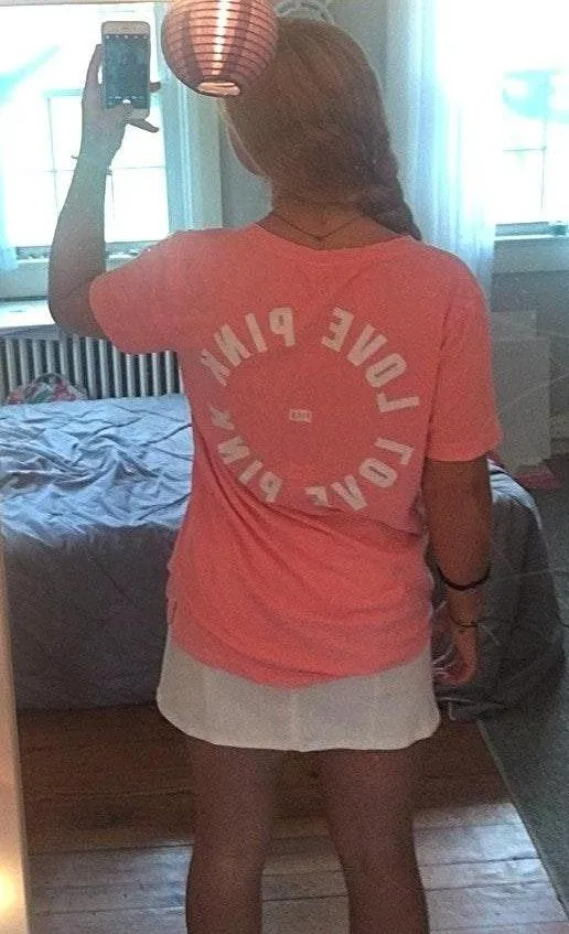 Victoria's Secret Vintage Pink Campus Tee - Image 2