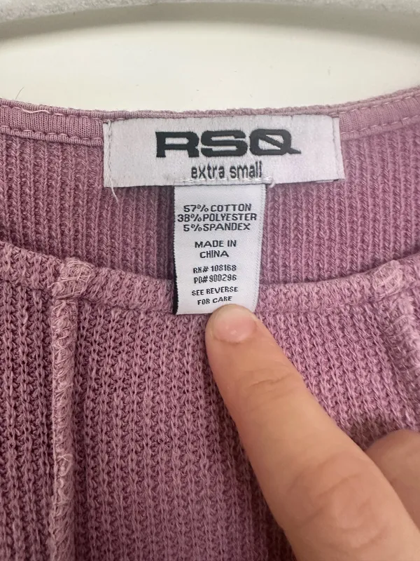 RSQ Ribbed Long Sleeve Top - Image 3