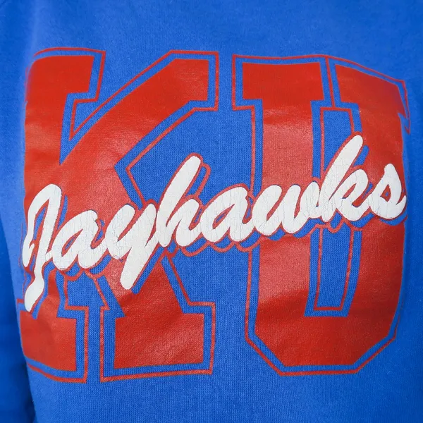 Vintage 80s Kansas Jayhawks Sweatshirt - Image 3