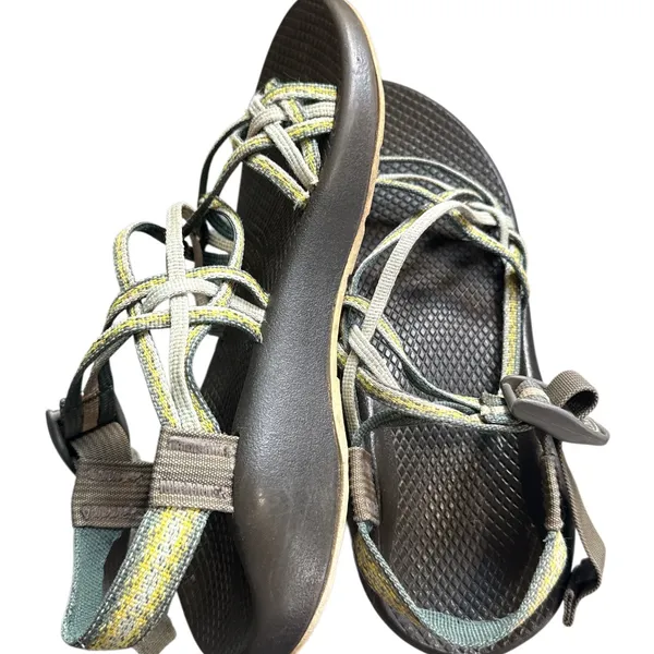 Chacos Vibram Sandals Green Hiking Outdoor Sandals Women Size9 - Image 5