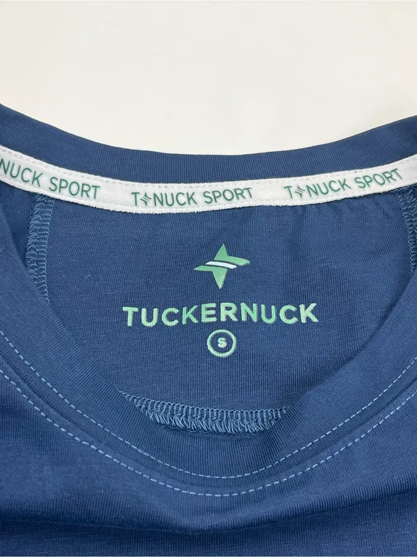 Tuckernuck T-Nuck Sport Navy Blue Long Sleeve Jersey Top Shirt Tee Womens Small - Image 2