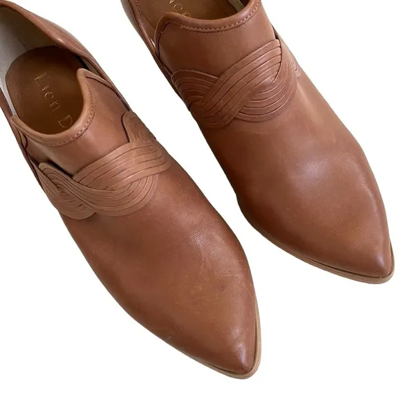 Anthro EUC Lien Do Leather Heeled Booties - Image 4