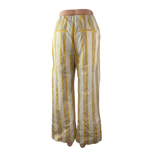 Abercrombie & Fitch Women's Stripe High Rise Palazzo Wide Leg Trousers Pants S - Image 4