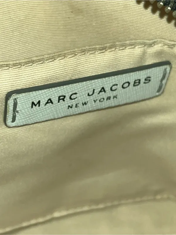 Marc Jacobs Storm Grey Leather Mini Crossbody Bag - Image 13