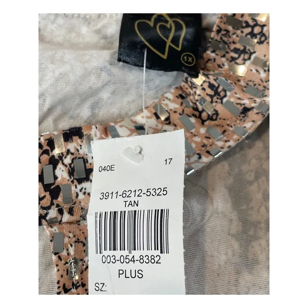 Only Hearts Bodysuit Size 1X Snake Print Mock Neck Keyhole Stretch NWT - Image 7