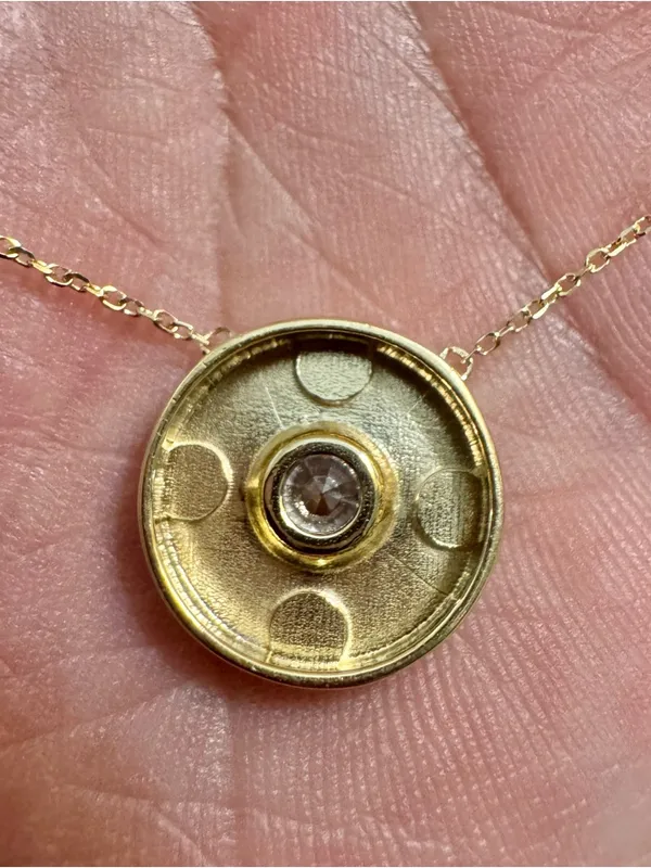 14K Yellow Gold Diamond Fashion Necklace - Image 3